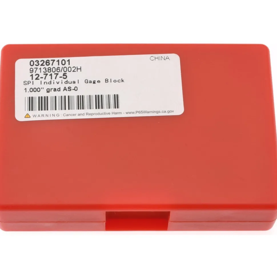 Rectangle Steel Gage Block: 1", Grade 0