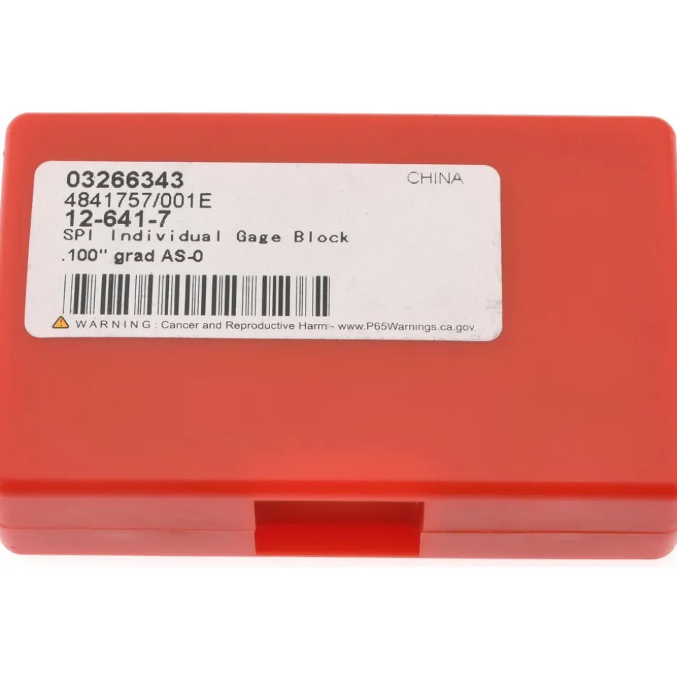 Rectangle Steel Gage Block: 0.1", Grade 0