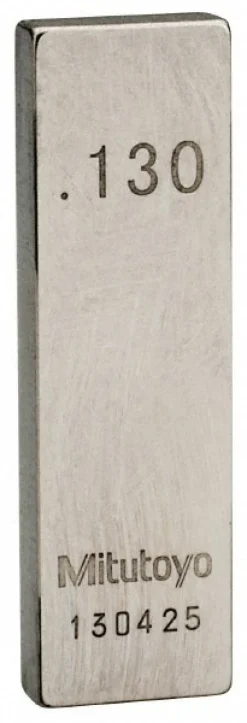Rectangle Steel Gage Block: 0.13", Grade AS-1