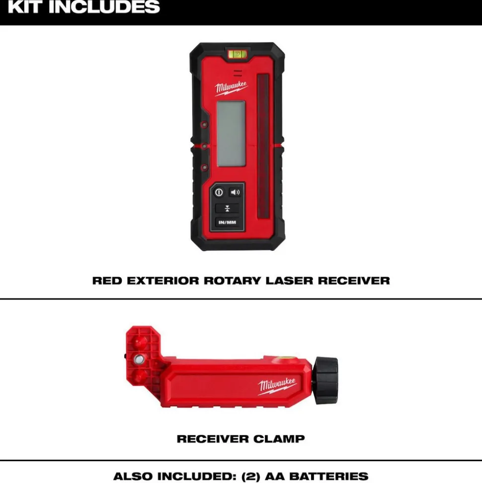 Red Exterior Rotary Laser Receiver