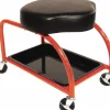 Repair & Maintenance Stool: Cloth, 16" Seat Width, 25" Seat Depth, Black