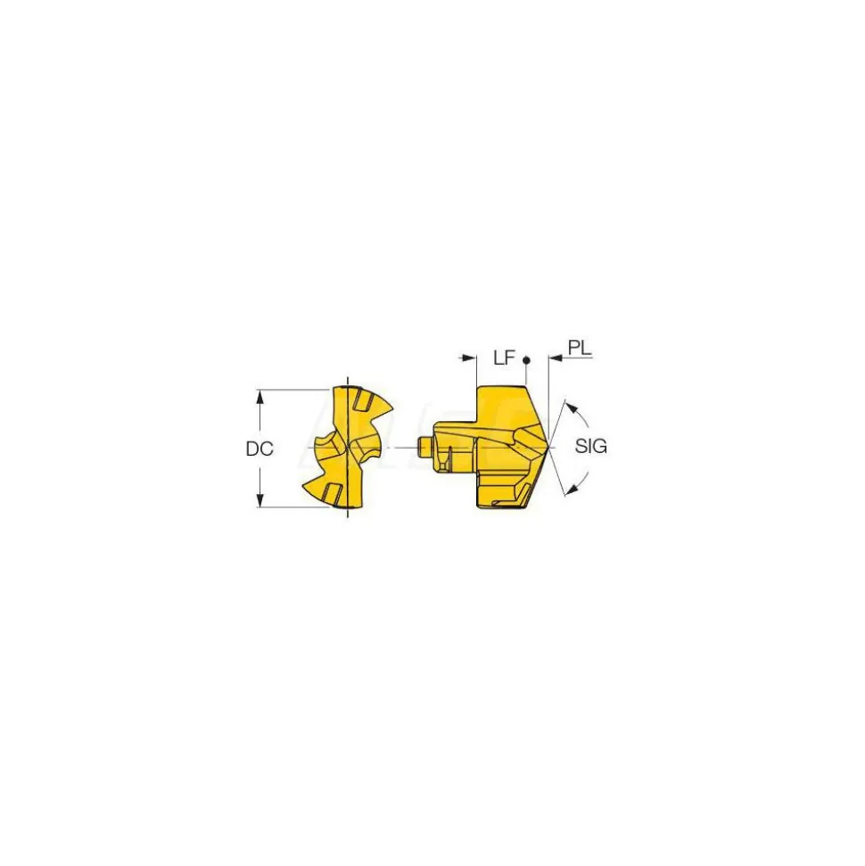 Replaceable Drill Tip: ICM0500 IC908, 0.5004" Dia, 12.71 mm Dia, 140 deg Point