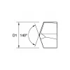 Replaceable Drill Tip: KSEM2858HPGM KCPM45, 1.1252" Dia, 28.58 mm Dia, 140 deg Point