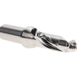 Replaceable-Tip Drill: 0.669 to 0.705" Dia, 2.01" Max Depth, 3/4" Straight-Cylindrical Shank