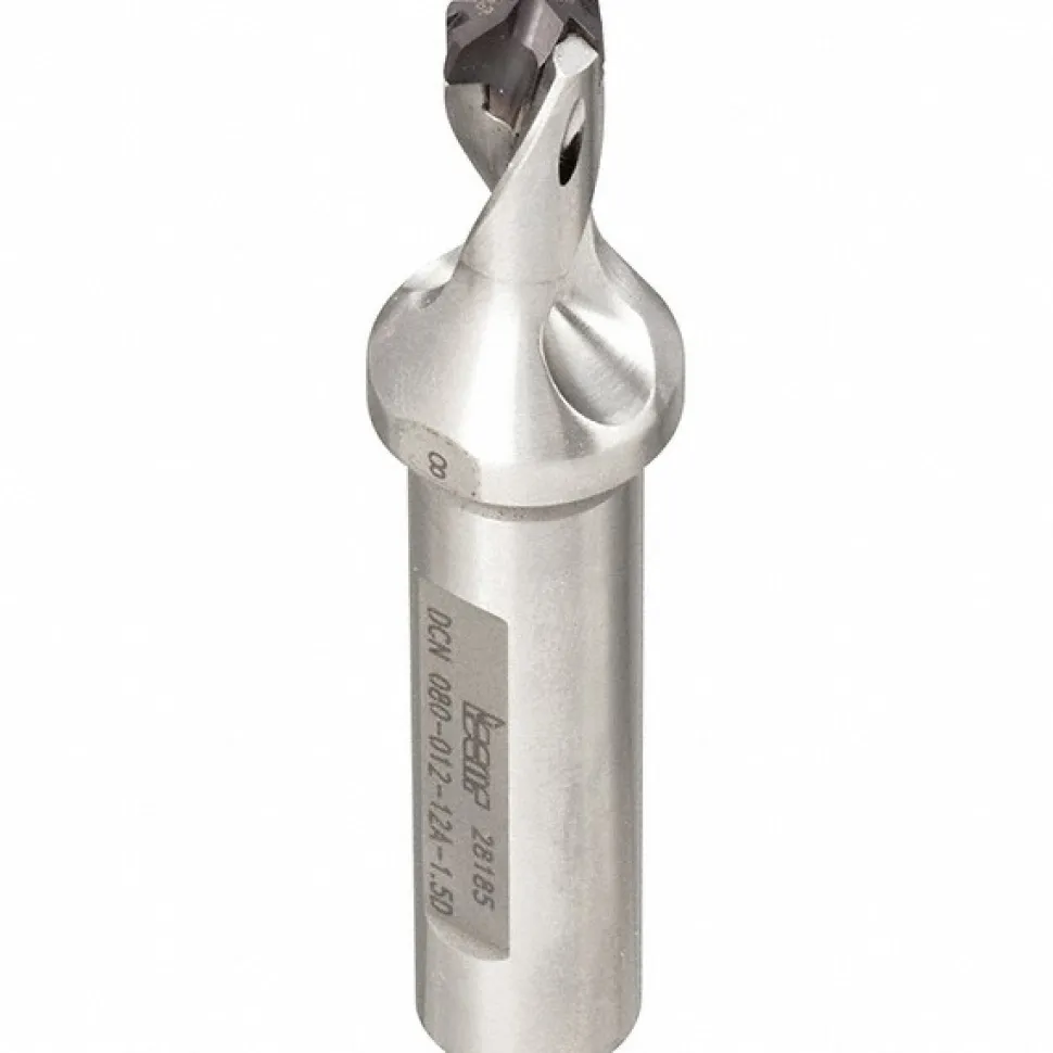 Replaceable-Tip Drill: 0.492 to 0.508" Dia, 0.74" Max Depth, 5/8" Straight-Cylindrical Shank