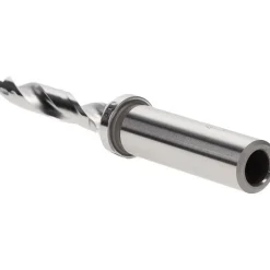 Replaceable-Tip Drill: 0.315 to 0.331" Dia, 1.57" Max Depth, 1/2" Straight-Cylindrical Shank
