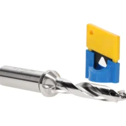 Replaceable-Tip Drill: 0.433 to 0.449" Dia, 2.16" Max Depth, 5/8" Straight-Cylindrical Shank