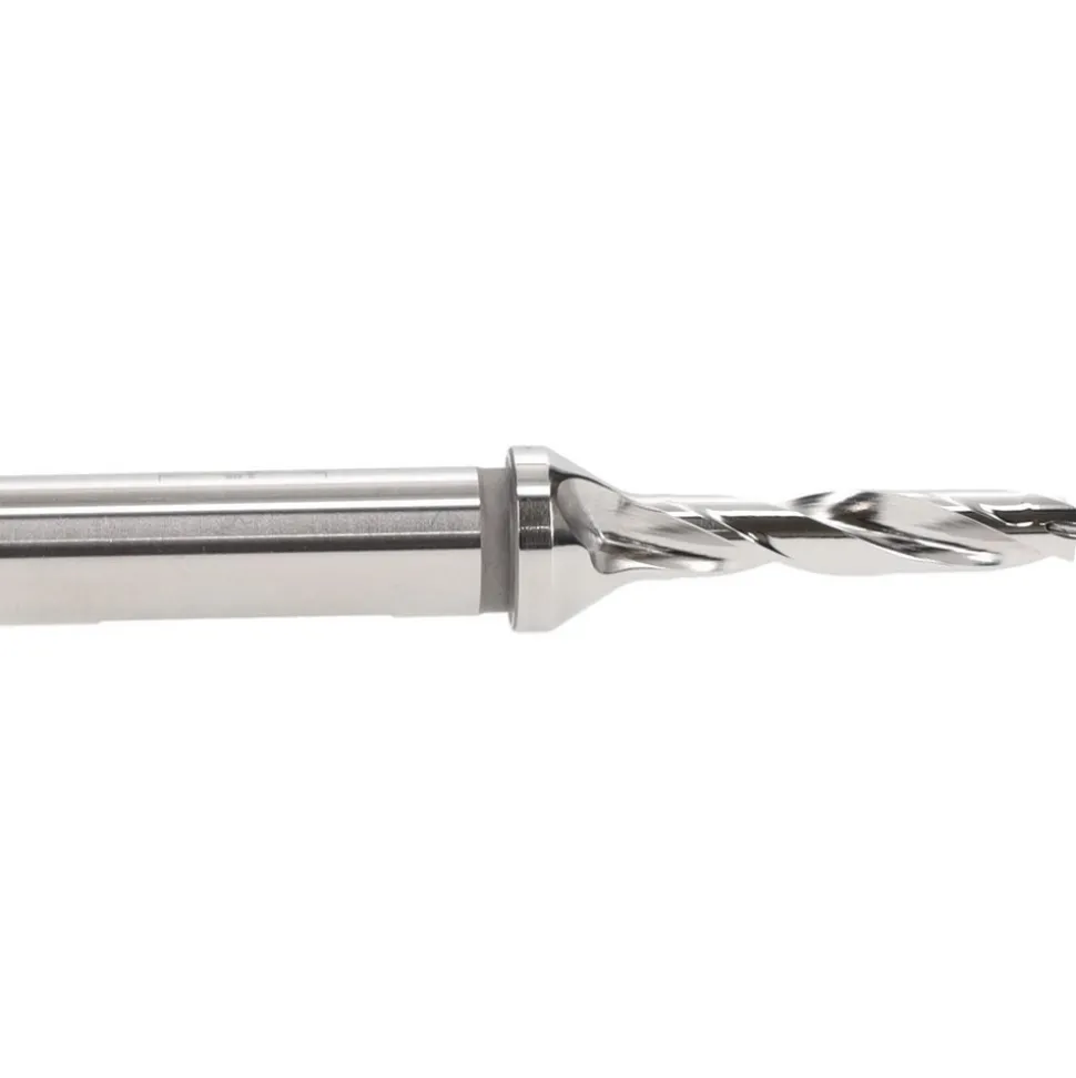 Replaceable-Tip Drill: 0.295 to 0.311" Dia, 1.48" Max Depth, 1/2" Weldon Flat Shank