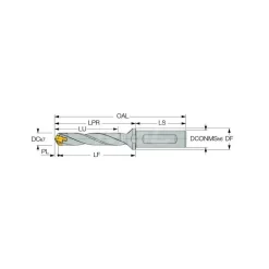 Replaceable-Tip Drill: 0.295 to 0.311