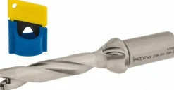 Replaceable-Tip Drill: 0.709 to 0.744" Dia, 3.54" Max Depth, 1" Straight-Cylindrical Shank