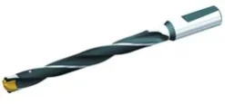 Replaceable-Tip Drill: 13.5 to 13.5 mm Dia, 134.94 mm Max Depth, 19.05 mm Straight-Cylindrical Shank