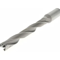 Replaceable-Tip Drill: 14.29 to 14.5 mm Dia, 142.88 mm Max Depth, 19.05 mm Straight-Cylindrical Shank