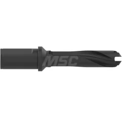 Replaceable-Tip Drill: 26 to 28.57 mm Dia, 3.4219" Max Depth, 1-1/4" Straight-Cylindrical Shank