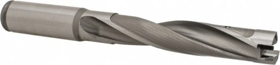 Replaceable-Tip Drill: 17.46 to 17.96 mm Dia, 90 mm Max Depth, 19.05 mm Straight-Cylindrical Shank