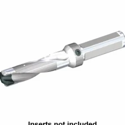Replaceable-Tip Drill: 15.88 to 16.38 mm Dia, 127 mm Max Depth, 19.05 mm Weldon Flat Shank