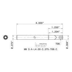 Replaceable Tip Milling Shank: Series Multimaster, 1.3