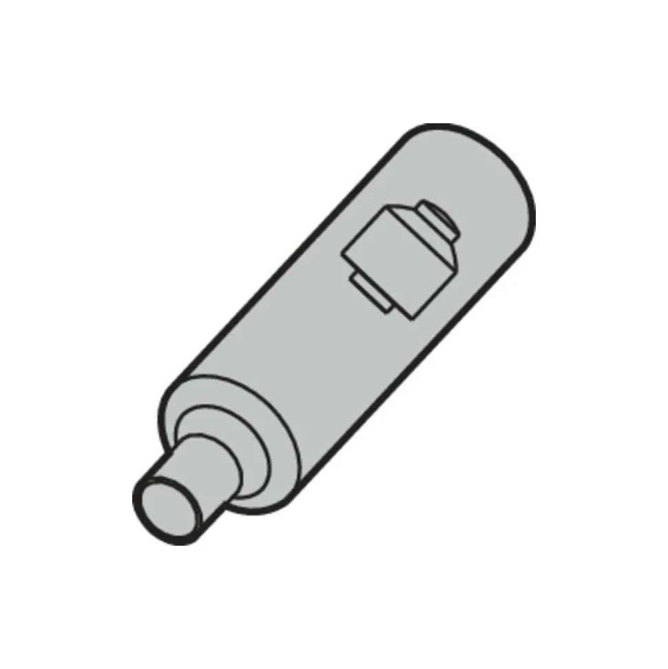 Replaceable Tip Milling Shank: Series Minimaster, 25 mm Projection, 3/4" 87 ° Shank
