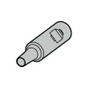 Replaceable Tip Milling Shank: Series Minimaster, 35 mm Projection, 3/4" 87 ° Shank