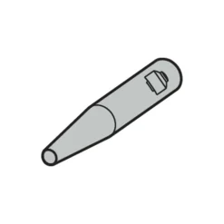 Replaceable Tip Milling Shank: Series Minimaster, 90 mm Projection, 3/4" 85 ° Shank