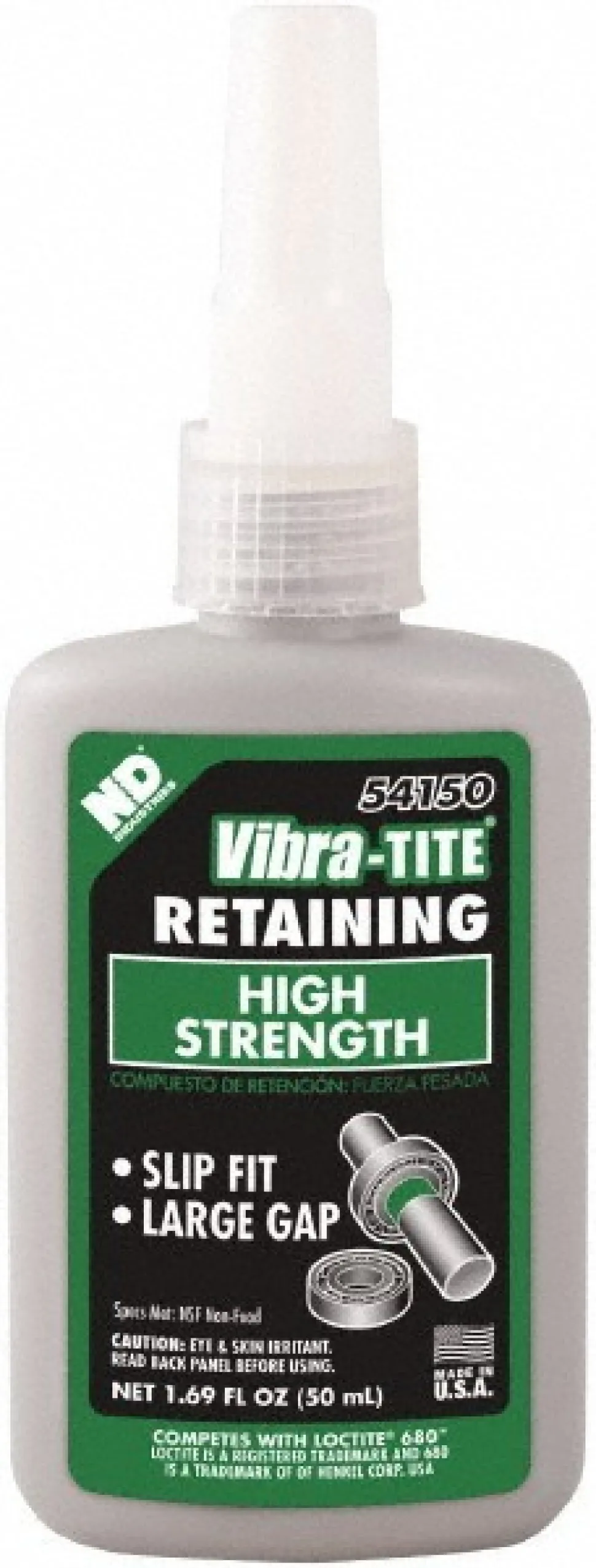 Retaining Compound: 50 mL Bottle, Green, Liquid