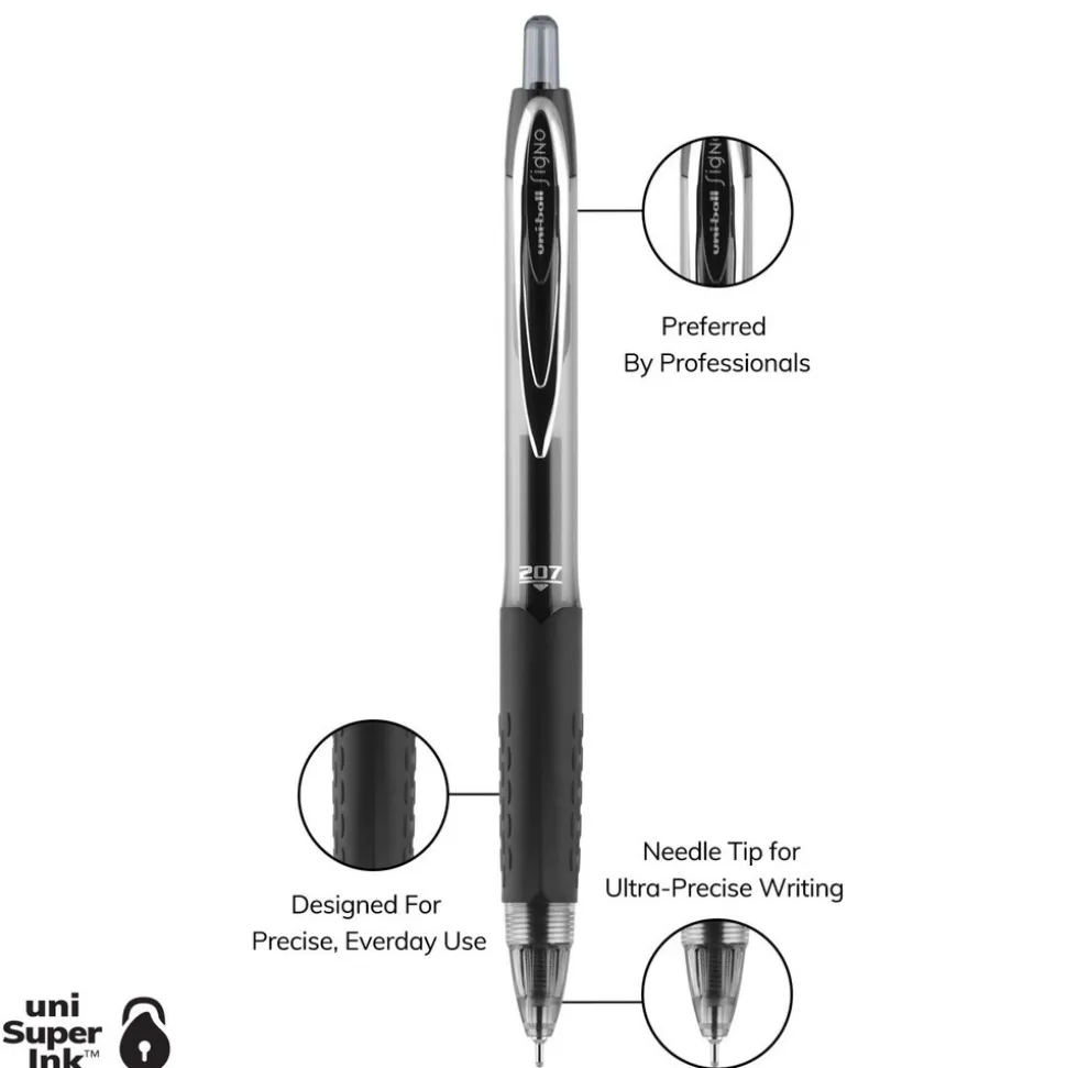 Retractable Pen: 0.7 mm Tip, Blue Ink