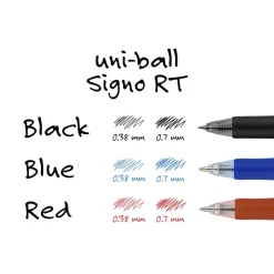 Retractable Pen: 0.7 mm Tip, Blue Ink