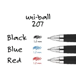 Retractable Pen: 1 mm Tip, Blue Ink
