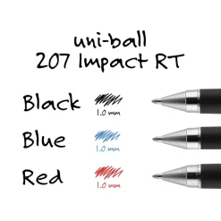 Retractable Pen: 1 mm Tip, Blue Ink