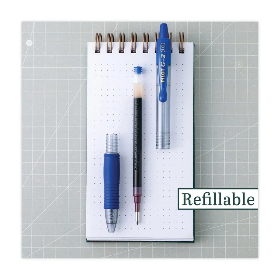 Roller Ball Pen: Conical Tip, Blue Ink