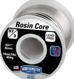 Rosin Core Solder: Tin, 0.031" Dia