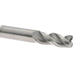 Roughing & Finishing End Mill: 1/2" Dia, 3 Flute, Square End, Solid Carbide
