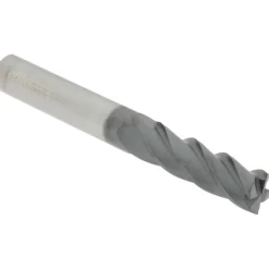 Roughing & Finishing End Mill: 3/8" Dia, 4 Flute, Solid Carbide