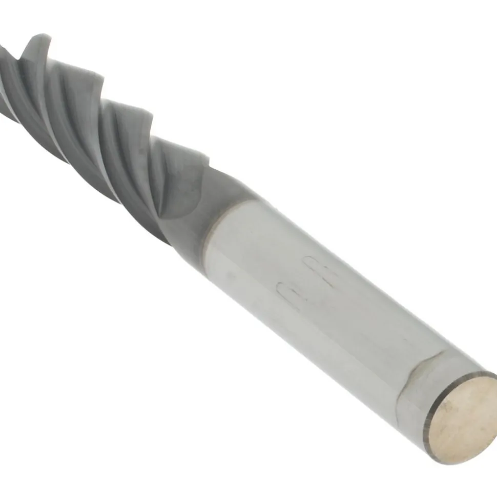 Roughing & Finishing End Mill: 3/8" Dia, 4 Flute, Solid Carbide
