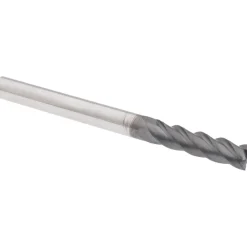 Roughing & Finishing End Mill: 1/4" Dia, 4 Flute, Solid Carbide