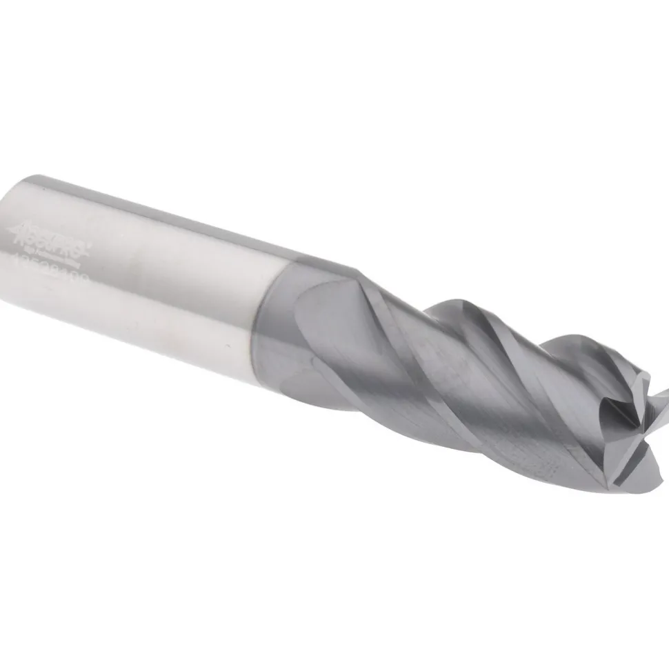 Roughing & Finishing End Mill: 3/4" Dia, 4 Flute, Solid Carbide