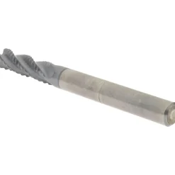 Roughing End Mill: 1/4" Dia, 4 Flute, Single End, Solid Carbide