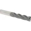 Roughing End Mill: 1/2" Dia, 4 Flute, Fine Pitch, Single End, Solid Carbide