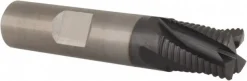 Roughing End Mill: 1/2" Dia, 4 Flute, Fine Pitch, Single End, Solid Carbide