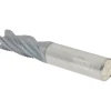Roughing End Mill: 1/2" Dia, 4 Flute, Fine Pitch, Single End, Solid Carbide