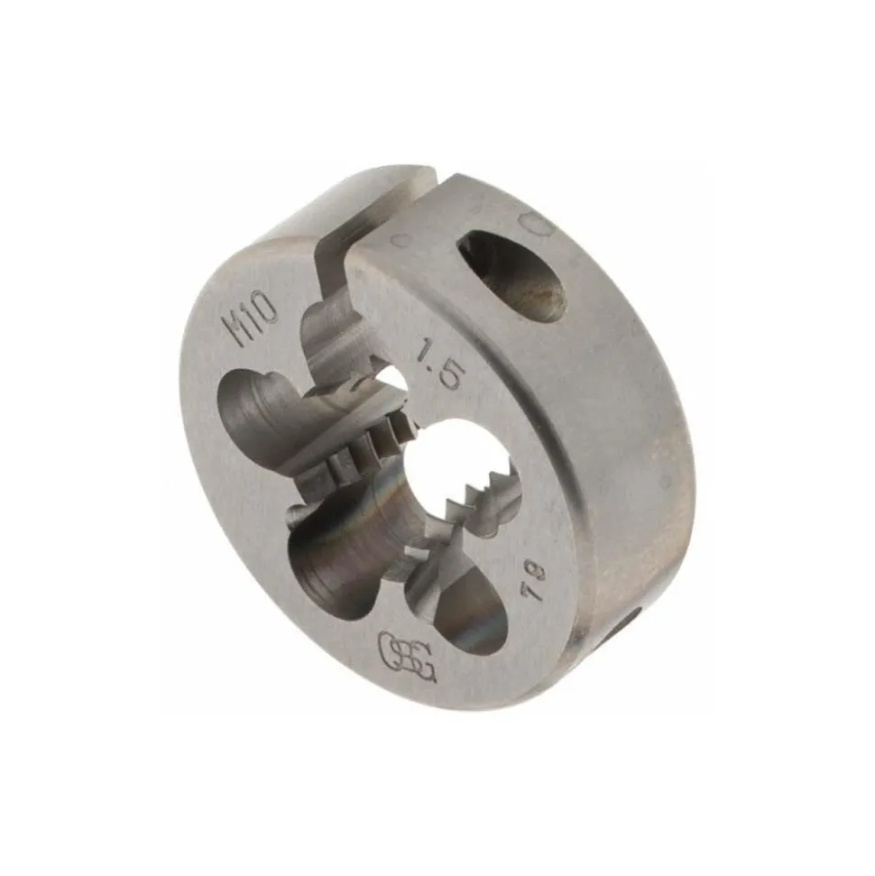 Round Die: M10x1.5, High-Speed Steel