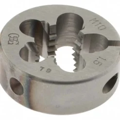 Round Die: M10x1.5, High-Speed Steel