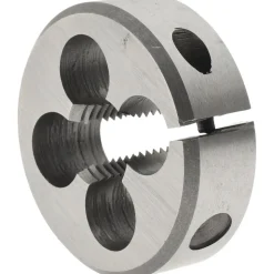 Round Die: M12x1.25, 1-1/2" OD, High-Speed Steel