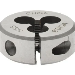 Round Die: M5x0.8, 1" OD, High-Speed Steel