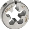 Round Die: M10x1, 1" OD, High-Speed Steel