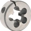 Round Die: M10x1.25, 1" OD, High-Speed Steel