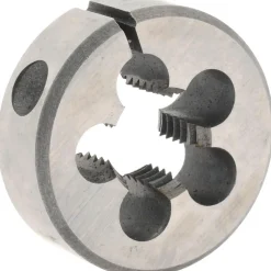 Round Die: M10x1.25, 1" OD, High-Speed Steel