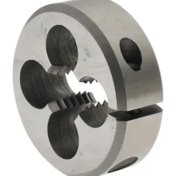 Round Die: M12x1.75, 1-1/2" OD, High-Speed Steel
