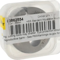 Round Die: M8x1.25, 1