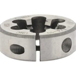 Round Die: 3/4-10, 1-1/2" OD, High-Speed Steel