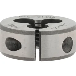 Round Die: 1/4-20, 1" OD, High-Speed Steel